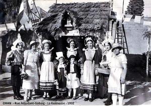 ORAN - RUE ADJUDANT-GABAIG - KERMESSE - 1932